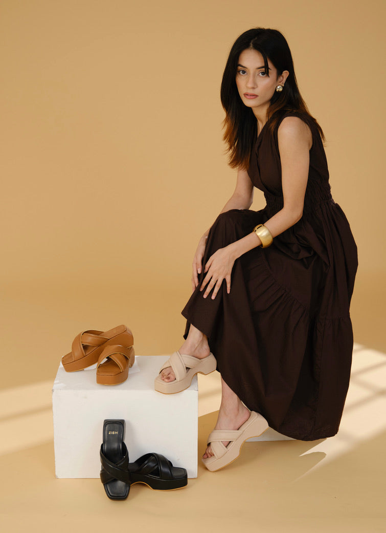 Tan Martha Heels